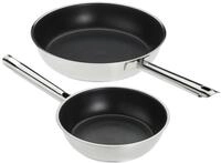 R&Ouml;SLE ELEGANCE Bratpfannen-Set 2-tlg., Hochwertige Universalpfannen mit robuster