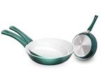 Genius Cerafit Fusion Bratpfannen-Set Induktions- Keramik-Pfannen (3 Teile) in