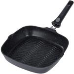 STONELINE SMART Grillpfanne 28 cm, Gro&szlig;e Steak Pfanne Aluguss, mit abnehmbarem