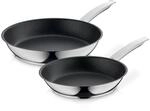 WMF Permadur Advance Pfannenset Induktion 2-teilig, Bratpfanne 28 + 24 cm,