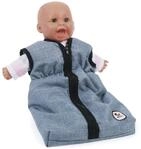 Puppen-Schlafsack f&uuml;r Baby-Puppen, Jeans Blau