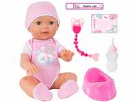 Bayer Design - 94209AA Funktionspuppe „Piccolina Love – Babypuppe mit viel