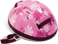 G&ouml;tz 3401777 Fahrradhelm &ndash; Reithelm mit Bl&uuml;mchen f&uuml;r Puppen &ndash; passt f&uuml;r