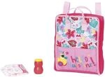 BABY born Holiday Wickelrucksack, Puppenwickeltasche in pink inkl. 1 Windel und
