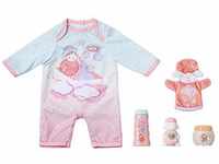 Baby Annabell Pflegeset, Puppenzubehör mit Strampler, Waschhandschuh und