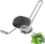 Westmark Kr&auml;uterm&uuml;hle, f&uuml;r frische Kr&auml;uter, Rostfreier Edelstahl, Silber,