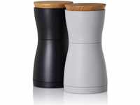 AdHoc MP125 Set Pfeffer- und Salzmühle Twin, CeraCut® Keramik Mahlwerk,...