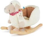 Bieco Pl&uuml;sch Schaukeltier Schaf | Kinder Schaukelstuhl mit Sicherheitsgurt |...