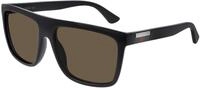 GUCCI Mens GG0748S Sunglasses, Black-Black-Brown, 59