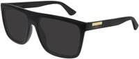 GUCCI Mens GG0748S Sunglasses, Black-Black-Grey, 59