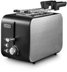 De'Longhi CTX2203.BK Toaster mit Zange, stufenlose Steuerung des...