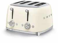 Smeg TSF03CREU Toaster, 2000, metall, 1 Liter, Creme
