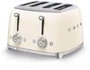Smeg, 4x4 TSF03CREU -Toaster, 4 Schlitze f&uuml;r 4 Scheiben, 6 Vergoldungsniveaus,