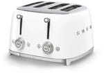 Smeg, Toast 4x4 TSF03WHEU, 4 F&auml;cher f&uuml;r 4 Scheiben, 6 Stufen vergoldet,