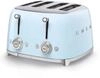 Smeg, Toast 4x4 TSF03PBEU, 4 F&auml;cher f&uuml;r 4 Scheiben, 6 Stufen vergoldet,