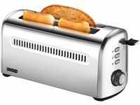 UNOLD 38366 Toaster 4er Retro, 1500 W, 2-Scheiben-Doppel-Langschlitz-Toaster...