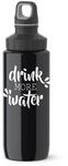 Emsa N30102 Trinkflasche Drink2Go Light Steel | 0,6 L | Edelstahl | Schraubverschluss