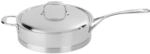 demeyere Atlantis Schmorpfanne mit Deckel, 4,2 l, Schwarz, 41428A-41528