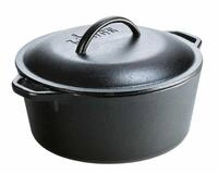 Lodge Logic L8DOL3 Schmortopf mit Schlaufengriffen, bereits eingebrannt, 4,7 l