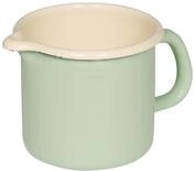 Riess, 0039-006, Schnabeltopf &oslash; 10cm, BUNT PASTELL, Gr&uuml;n, Emaille, Vol. (rec.): 0,8