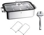 WMF Vitalis Aroma Dampfgarer, Br&auml;ter Induktion, 41x27x10cm, Auflaufform 6,5l,