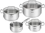 Tefal Duetto Plus 3-teiliges Kochtopf-Set 16/20/24 cm + Stielkasserolle 16 cm + 3