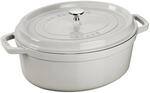 KOM OVAAL 31 CM WHITE TRUFFLE NEW CLASSIC STAUB 11031107