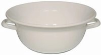 Riess, 0296-033, Weitling &Oslash; 28cm, WEISS, Emaille, Vol. (rec.): 3,0 Liter, Made...