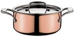 Spring Culinox Bratentopf Kupfer 20 cm | Kasserolle, 18/10 Edelstahl innen,
