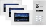 Balter EVO Video T&uuml;rsprechanlage, Touchscreen, 3X 7 Zoll Monitor, T&uuml;rstation...