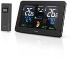 Wetterstation "Premium", mit LED-Farbdisplay und USB-Ladefunktion