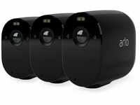 Arlo Essential Spotlight 3 Kameras WLAN Überwachungskamera aussen, kabellos, 1080p,