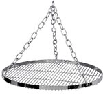 Petromax H&auml;nge-Rost f&uuml;r Dreibein - 50 cm Schwenkgrill aus Stahl | Verchromter