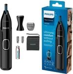Philips Nasentrimmer 5000 Serie, Effiziente Haarentfernung f&uuml;r Nase, Ohren und