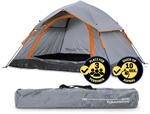 Lumaland Camping Zelt | Leichtes Pop Up Wurfzelt | 2-3 Personen Kuppelzelt | Trekking