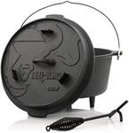 BBQ-Toro Dutch Oven Premium Serie | 9,0 Liter (DO9P), Topf mit F&uuml;&szlig;e | bereits