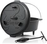 BBQ-Toro Dutch Oven Premium Serie | 7,3 Liter (DO6P), Topf mit F&uuml;&szlig;e | bereits