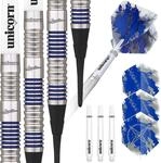 Unicorn Silver Star Gary Anderson Soft Dart, 80% Tungsten, 18g