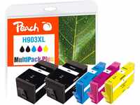 Peach H903/907 Spar Pack Plus Druckerpatronen XL (2xBK, C, M, Y) ersetzt HP No.