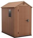 Keter Gartenhaus Darwin 4 x 6, Holzoptik, braun, 2 m&sup2;, 125,8 x 184,5 x 205 cm