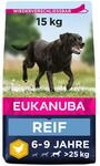 Eukanuba Mature Trockenfutter f&uuml;r reife gro&szlig;e Hunde mit frischem Huhn, 15kg