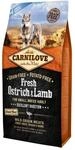 CARNILOVE Canine Adult SMALL Fresh Avestruz Cordero 6KG
