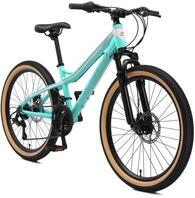 BIKESTAR Alu Mountainbike Jugendfahrrad 24 Zoll ab 9-14 Jahre Hardtail | 21 Gang
