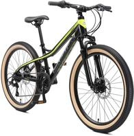 BIKESTAR Alu Mountainbike Jugendfahrrad 24 Zoll ab 9-14 Jahre Hardtail | 21 Gang