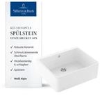 Villeroy & Boch Sp&uuml;lstein Einzelbecken 60 X, 595 x 500 mm &ndash; Wei&szlig; Alpin 