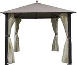 TrendLine Seitenteile f&uuml;r Pavillon Kos 4 TLG. Taupe Sonnenschutz Pavillonzubeh&ouml;r