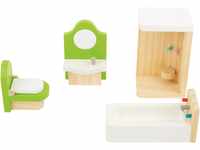 small foot Puppenhausmöbel Badezimmer aus Holz, passend für Biegepuppen, Ergänzung