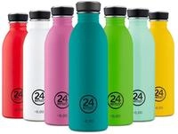 24Bottles Urban Trinkflasche 500 ml T&auml;gliche Verwendung Schwarz, Blau Edelstahl,