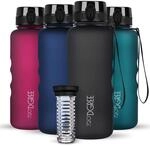 720&deg;DGREE Trinkflasche 1,5l uberBottle softTouch +Fr&uuml;chtebeh&auml;lter - BPA-Frei -