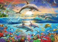 Ravensburger Kinderpuzzle - 12895 Delfinparadies - Unterwasserwelt-Puzzle f&uuml;r Kinder